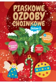Piaskowe ozdoby choinkowe. Zestaw 2