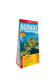 Norwegia road map 1:11000 000 laminat 2025