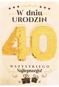 Armin Style KARNET URODZINY 40 B6 Z KOP AS CE-03 FOL