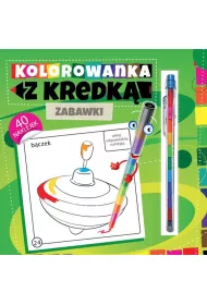 Kolorowanka z kredk�. Zabawki