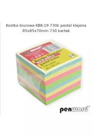 Penword Kostka biurowa pastel 85x85x70mm 730K