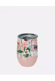 Chic-Mic Kubek ze stali nierdzewnej z pokrywk kwiaty 420 ml