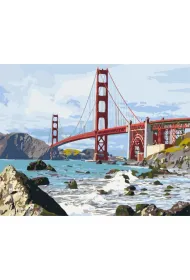 Brushme Malowanie po numerach - Most San Francisco 40x50cm