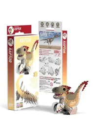Puzzle Dinozaur Raptor Eugy. Eko Uk�adanka 3D Qelements