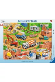 Puzzle 12 el. Co tu pasuje? Plac budowy Ravensburger
