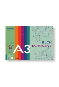 Penword Blok techniczny kolorowy - Premium A3 10 kartek