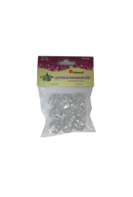 Kulki druciane 2cm 9szt.srebrne PJ500 *
