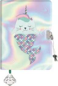 St. Majewski Pami�tnik z k��dk� cekiny dwustronne A5 Mermaid 96 kartek