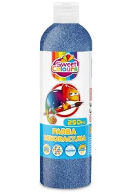 Otocki Farba dekoracyjna brokatowa niebieska 250ml