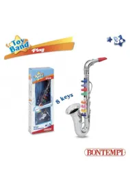Bontempi Saksofon srebrny 8 klawiszy 42 cm