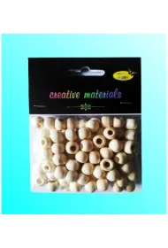 Galeria Hobby Koraliki drewniane kremowe 10mm