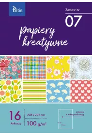Tetis Papiery Kreatywne A4 Zestaw Nr 07