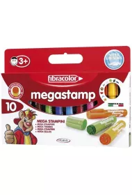 Fibracolor Stempelki pisaki 10 kolor�w
