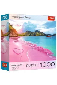 Puzzle 1000 USA Collection: Pink Beach TREFL