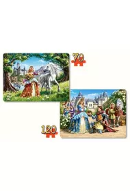 Puzzle 2w1 (70+120 el.) Charming Princess Castorland
