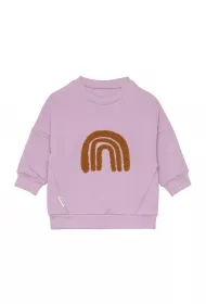 Lassig Bluza z baweny organicznej GOTS Little Gang Rainbow lilac 7-12 mies.