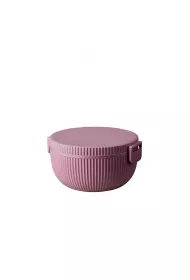 Chic-Mic Lunchbowl z tworzywa pla dusty rose 650 ml + 2 x 200 ml + 35 ml