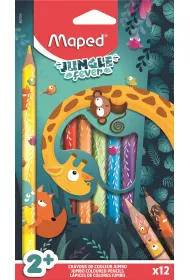 Maped Kredki Jumbo Jungle Fever tr�jk�tne 12 szt.