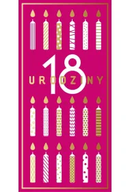 Art Nuvo Karnet DL 18-te urodziny ciemny r� OK 04