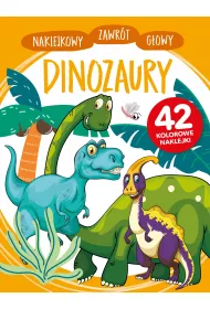 Naklejkowy zawr�t g�owy. Dinozaury