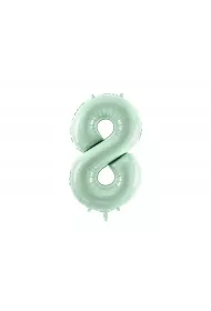 PartyDeco Balon foliowy 8 zielony 72cm