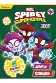 Koloruj! Rozwi�zuj! 50 naklejek �wiec�cych w ciemno�ci. Piraci. Marvel Spidey i Super-kumple