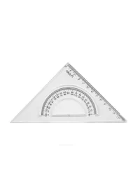 Tirolpi Ekierka plastikowa z k�tomierzem 45 stopni, 13 cm