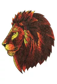 Puzzle drewniane 121 el. Lew G3