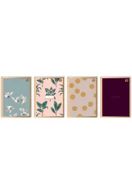 Interdruk Brulion A6 Metallic Satin Gold 70g, kratka 96 kartek