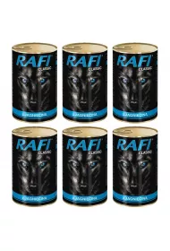 Rafi Classic Karma mokra dla psw z jagnicin Zgrzewka 6 x 1.24 kg