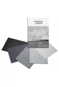 Happy Color Blok A5 Deco Grey 170g 20 kartek