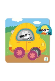 Puzzle mini 5 el. Sorter. Samoch�d Dodo