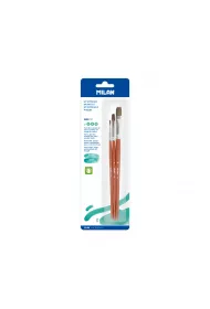 Milan P�dzle p�askie z w�osia koziego serii 121, nr 2, 8, 12 3 szt.