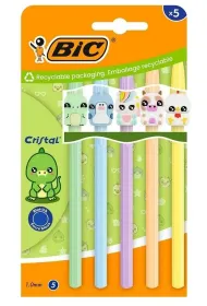 D�ugopis Cristal Figurine 1mm niebieski 5 szt BIC