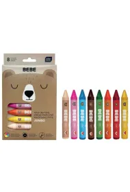 Interdruk Kredki wiecowe Jumbo Bebe Friends 8 kolorw