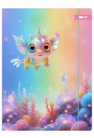 M&G Teczka A4+ z gumk� Aqua Cuties Candy HAPPY COLOR
