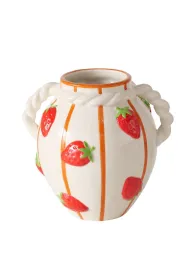 Boltze Wazon ceramiczny wzr w truskawki Fresas