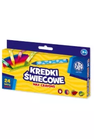 Astra Kredki �wiecowe okr�g�e 24 szt.