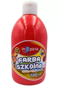 InSpiria Farba szkolna czerwona 500 ml