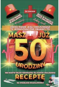 Yeku Karnet Urodzinowy z recept� 50