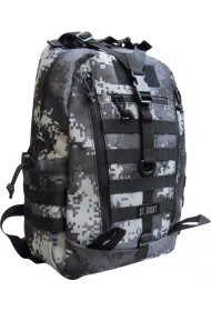St. Majewski Plecak 1-komorowy Military Black Digital Camo