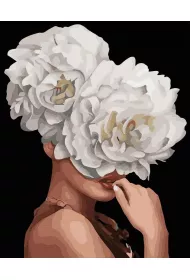 Twoje Hobby Malowanie po numerach czarne p��tno - Kobieta... 40x50cm