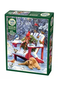 Puzzle 1000 Ciepy zimowy dzie G3 Cobble Hill