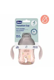 Chicco Kubek treningowy z mi�kkim ustnik 200ml be� 4m+