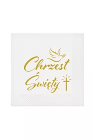Godan Serwetki Chrzest �wi�ty Go��b i krzy� 20 szt.
