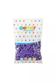 Gemar Balony Rurki w�oskie fioletowe 100 szt.