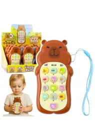 Telefon interaktywny Kapibara br�zowy LeanToys