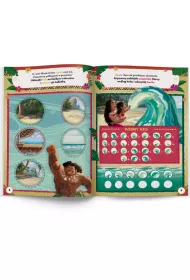 Vaiana 2. 100 brokatowych naklejek
