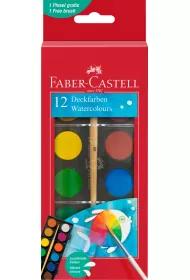 Faber-Castell Farby szkolne 12 kolor�w, 24 mm