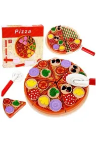 Krojenie pizzy na rzepy z no�em i desk� LeanToys